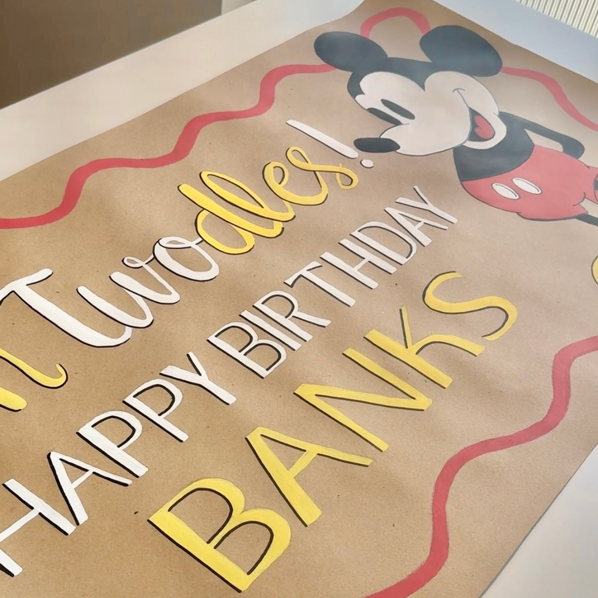 Hand-Painted Banner