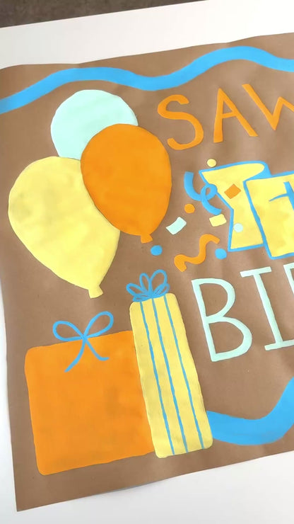 Hand-Painted Banner